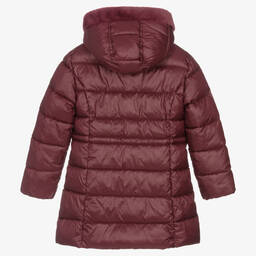 Mayoral-Girls Purple Puffer Coat | Childrensalon Outlet