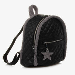 مايورال-حقيبة ظهر جلد صناعي لون أسود (28 سم) | Childrensalon Outlet