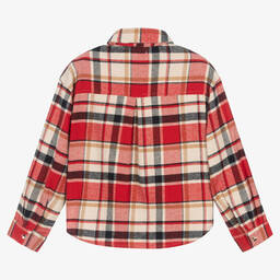 Mayoral-Красная рубашка в клетку | Childrensalon Outlet