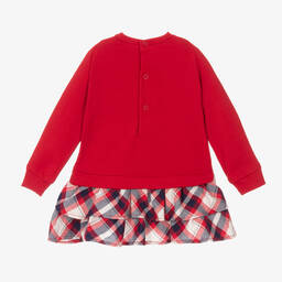 Mayoral-Красное платье в клетку для девочек | Childrensalon Outlet