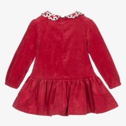 Mayoral-Girls Red Corduroy Dress | Childrensalon Outlet