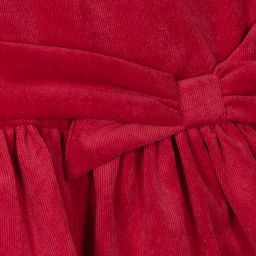 Mayoral-Girls Red Corduroy Dress | Childrensalon Outlet