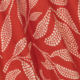 مايورال-فستان بطبعة ورود قطن لون أحمر | Childrensalon Outlet