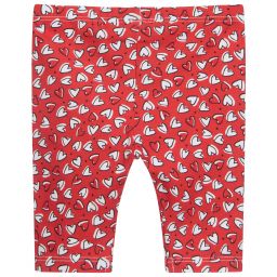 Mayoral-Girls Red Cotton Leggings | Childrensalon Outlet