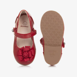مايورال-حذاء جلد صناعي لامع لون أحمر للبنات | Childrensalon Outlet