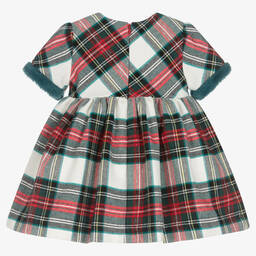 Mayoral-Girls Red & Green Tartan Dress | Childrensalon Outlet