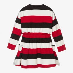 Mayoral-Красно-серое платье из джерси для девочек | Childrensalon Outlet