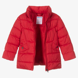 مايورال-معطف بافر لون أحمر للبنات | Childrensalon Outlet