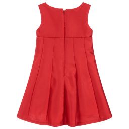 Mayoral-Girls Red Satin Dress | Childrensalon Outlet