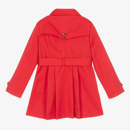 Mayoral-Girls Red Trench Coat | Childrensalon Outlet