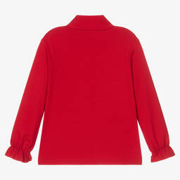 Mayoral-Girls Red Turtle Neck Top | Childrensalon Outlet