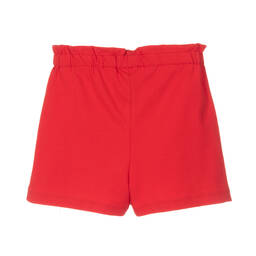 Mayoral-Белый топ и красные шорты из хлопка | Childrensalon Outlet