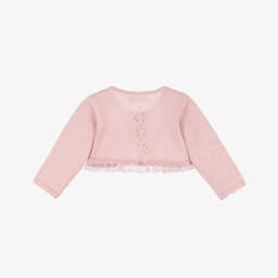 Mayoral Newborn-Girls Rose Knit Lace Cardigan | Childrensalon Outlet