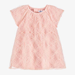 Mayoral-Girls Rosy Blossom Tulle Gown | Childrensalon Outlet