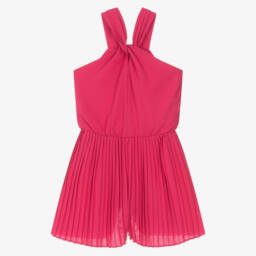 Mayoral-Розовый комбинезон на шее для девочек | Childrensalon Outlet