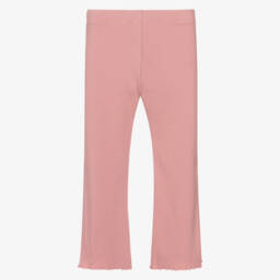 Mayoral-Girls Rosy Ribbed Cotton Trousers | Childrensalon Outlet