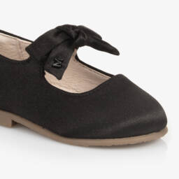 مايورال-حذاء بفيونكة ساتان لون أسود للبنات | Childrensalon Outlet