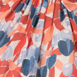 Mayoral-فستان كتان زهري للبنات بلون القرمزي | Childrensalon Outlet