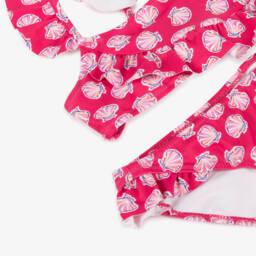 Mayoral-Girls Seashell Patterned Pink Bikini | Childrensalon Outlet