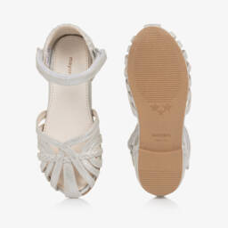 Mayoral-Girls Shimmer Faux Leather Sandals | Childrensalon Outlet