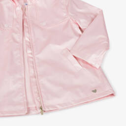 Mayoral-Girls Shimmering Pink Hooded Coat | Childrensalon Outlet