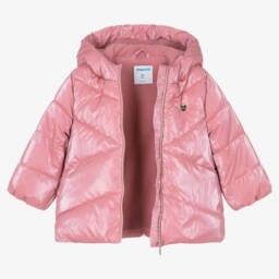 Mayoral-Розовый пуховик для девочек | Childrensalon Outlet