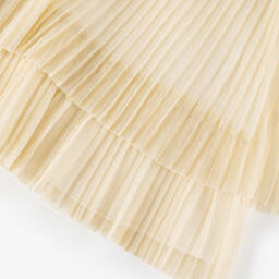 Mayoral-فستان تول لامع مطوي للبنات | Childrensalon Outlet