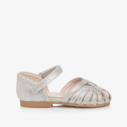 Mayoral-Girls Silver Elegance Ballerina Shoes | Childrensalon Outlet