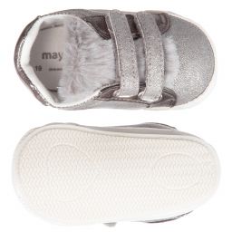 Mayoral Для новорожденных-Girls Silver Pre-Walker Shoes | Childrensalon Outlet
