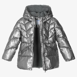 Mayoral-Серебристый пуховик для девочек | Childrensalon Outlet
