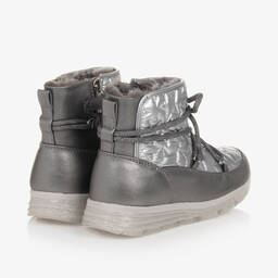 Mayoral-Серебристые стеганые боты со звездами | Childrensalon Outlet