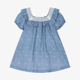 Mayoral-Платье из хлопка в небесных тонах для девочек | Childrensalon Outlet