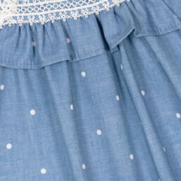 Mayoral-Платье из хлопка в небесных тонах для девочек | Childrensalon Outlet