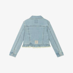 Mayoral-Girls Soft Blue Washed Jacket | Childrensalon Outlet