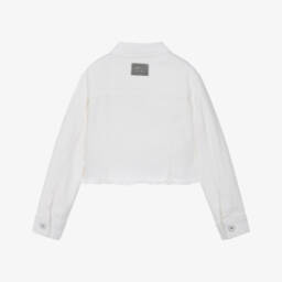 Mayoral-Кремовая джинсовая куртка для девочек | Childrensalon Outlet