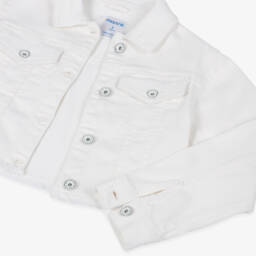 Mayoral-Кремовая джинсовая куртка для девочек | Childrensalon Outlet