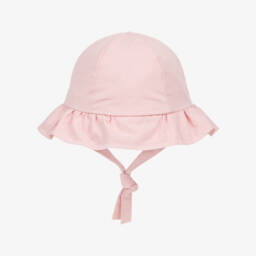 مايورال Newborn-قبعة شمسية قطنية ناعمة للبنات باللون الوردي | Childrensalon Outlet