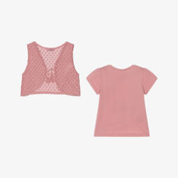 Mayoral-Girls Soft Pink Cotton Tee | Childrensalon Outlet