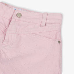 Mayoral-شورت دنيم وردي ناعم للبنات | Childrensalon Outlet