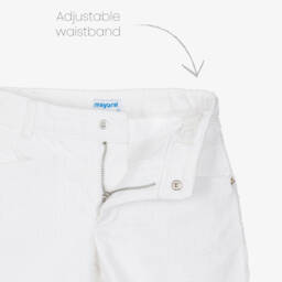 Mayoral-شورت دنيم ناعم للبنات بنقشة بلوميتيس | Childrensalon Outlet