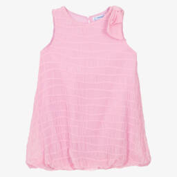 Mayoral-Girls Soft Rose Chiffon Frock | Childrensalon Outlet