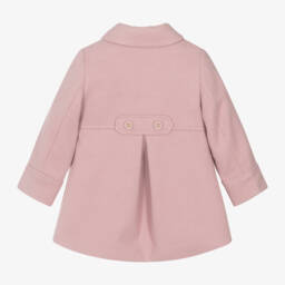 Mayoral-Girls Soft Rose Felted Jacket | Childrensalon Outlet