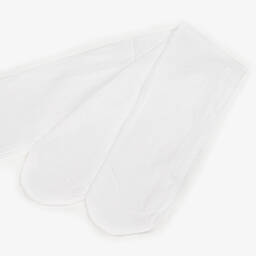 Mayoral-Мягкие белые колготки в горошек для девочек | Childrensalon Outlet