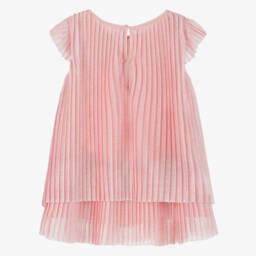 Mayoral-فستان تول وردي لامع للبنات مع فيونكة | Childrensalon Outlet