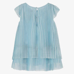 Mayoral-فستان تول براق مطوي للبنات | Childrensalon Outlet