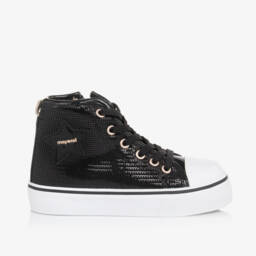 Mayoral-Girls Sparkly Black High-Tops | Childrensalon Outlet