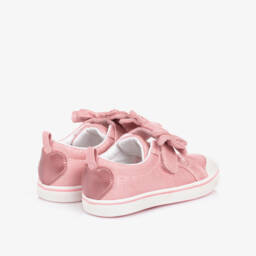 Mayoral-Girls Sparkly Pink Bow Sneakers | Childrensalon Outlet