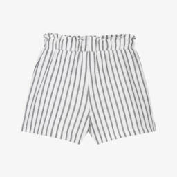 Mayoral-شورت قطن مخطط للبنات للعب | Childrensalon Outlet