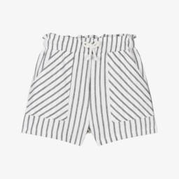 Mayoral-شورت قطن مخطط للبنات للعب | Childrensalon Outlet