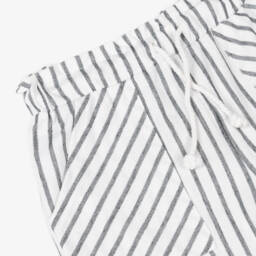 Mayoral-شورت قطن مخطط للبنات للعب | Childrensalon Outlet